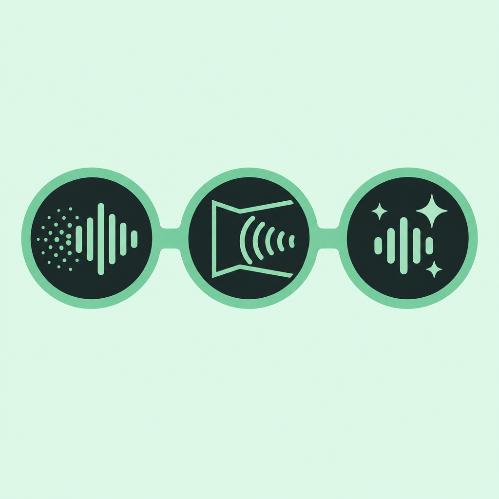 Three linked tool nodes as icons