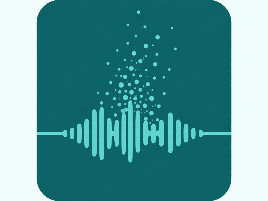 Hiss particles lifting off a waveform