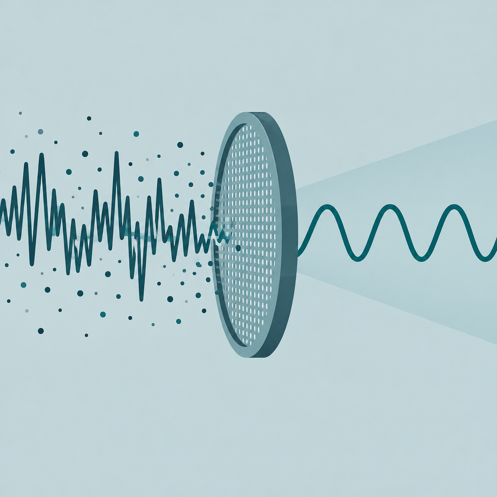 Waveform passing through a filter sieve