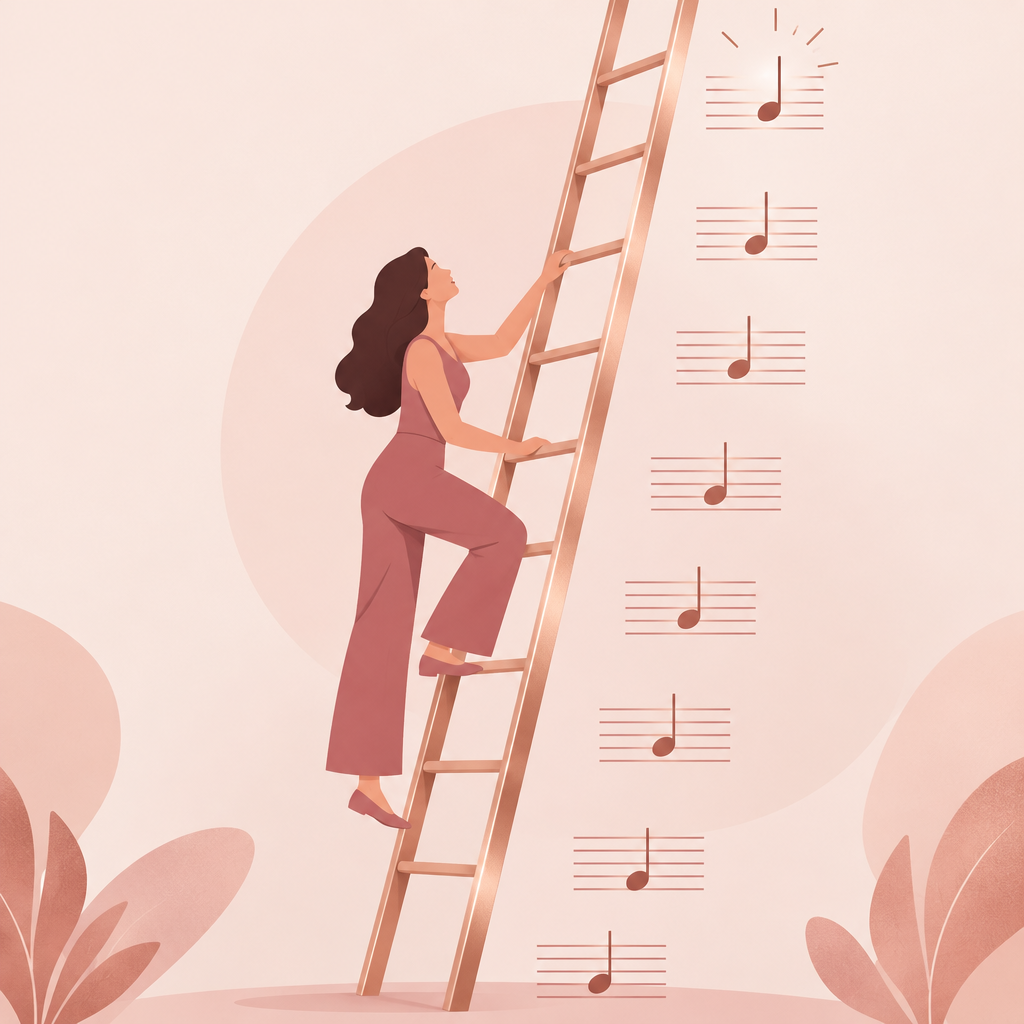 Vocal range ladder