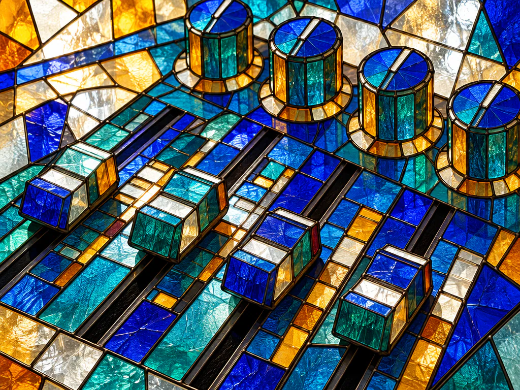 Stained glass sliders and knobs