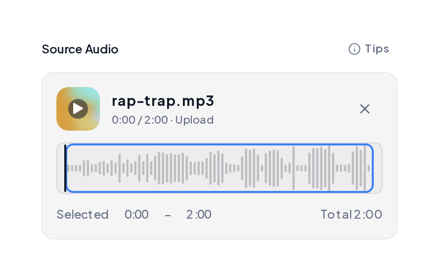 Copyright Checker with an uploaded track ready to scan, a step the best AI music creator supports