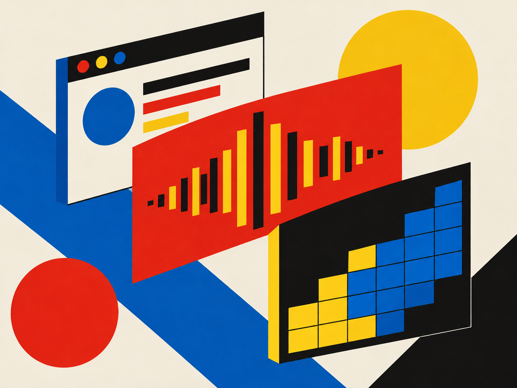 Bauhaus hero for music making websites