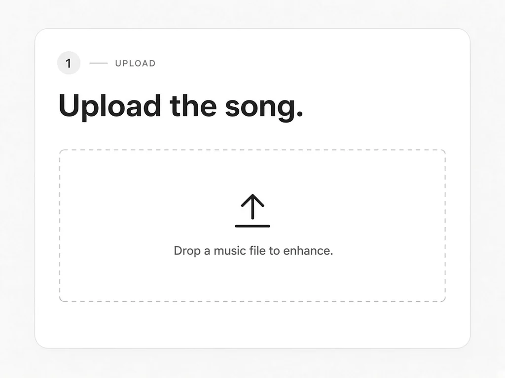 Upload the song