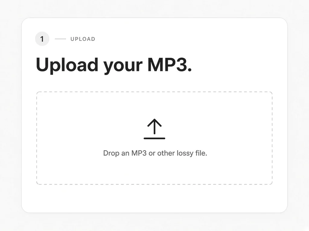 Upload the MP3