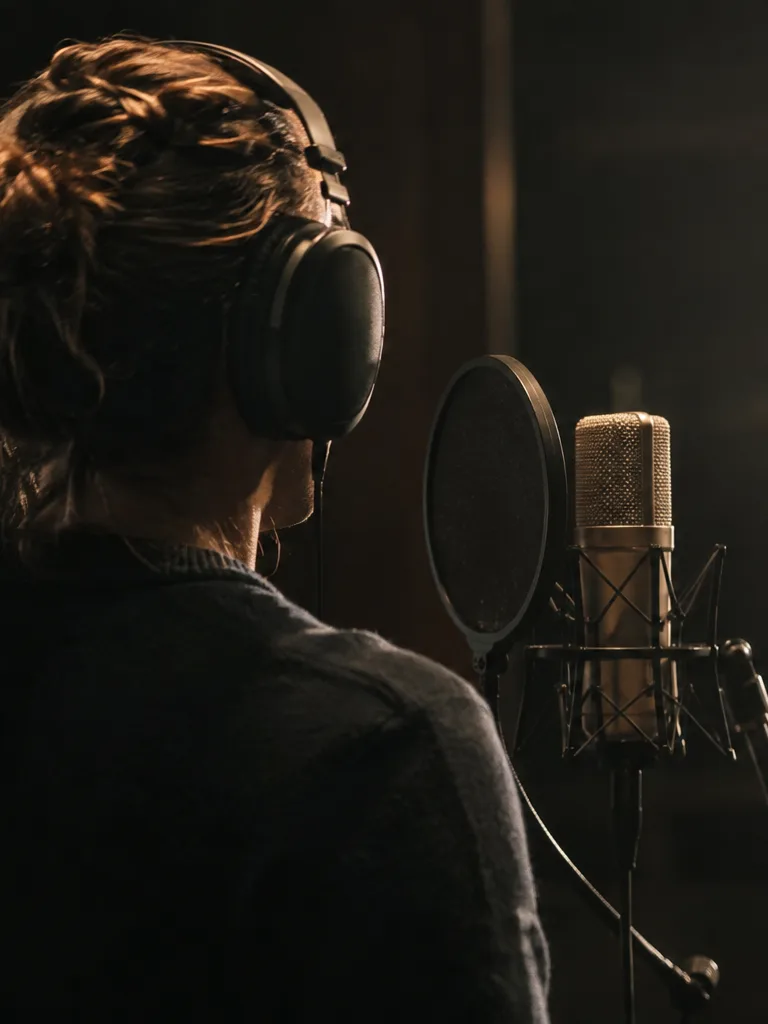 Cover artist practicing with a minus-one mix