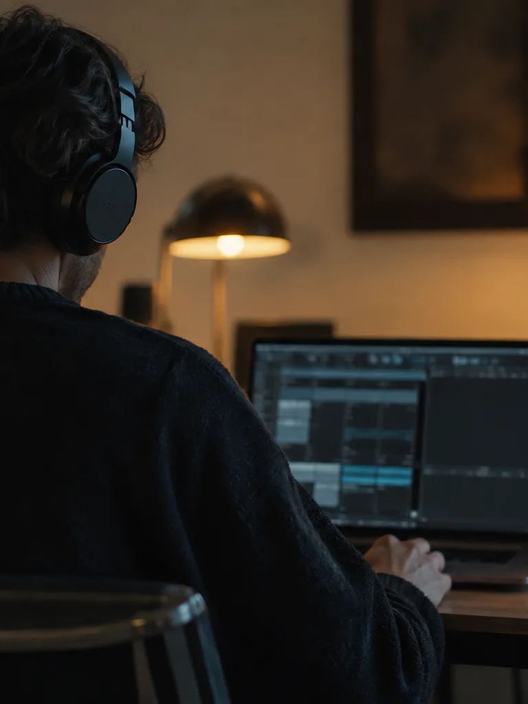 Producer previewing stems before download