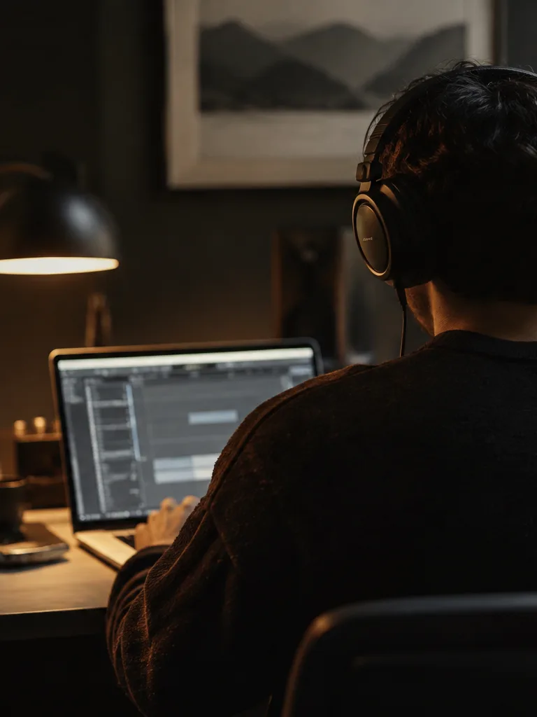 Producer previewing stems before download