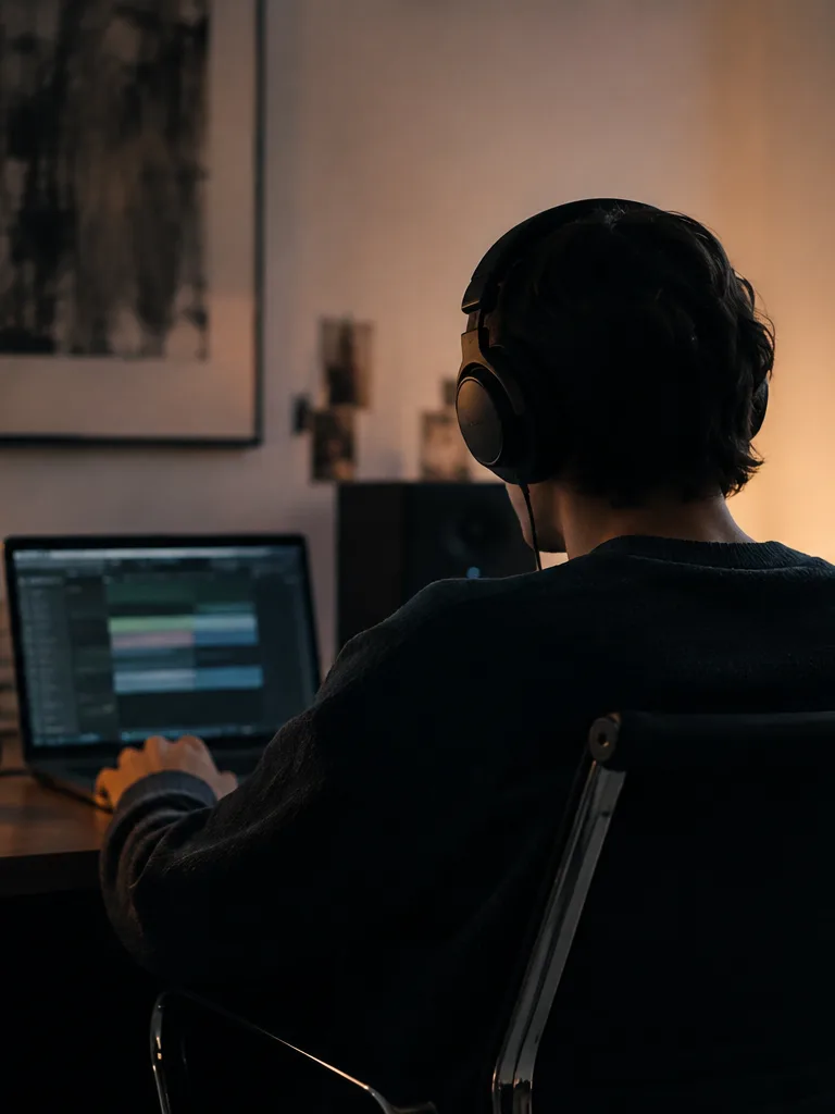 Producer previewing stems before download