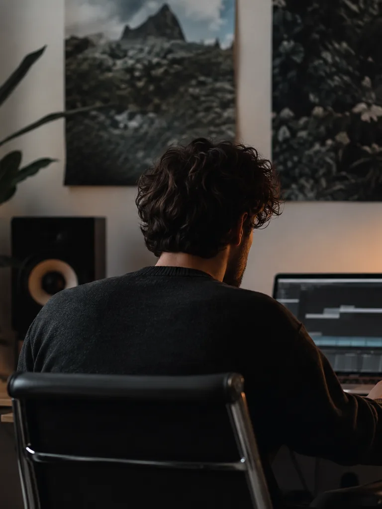 Producer previewing stems before download