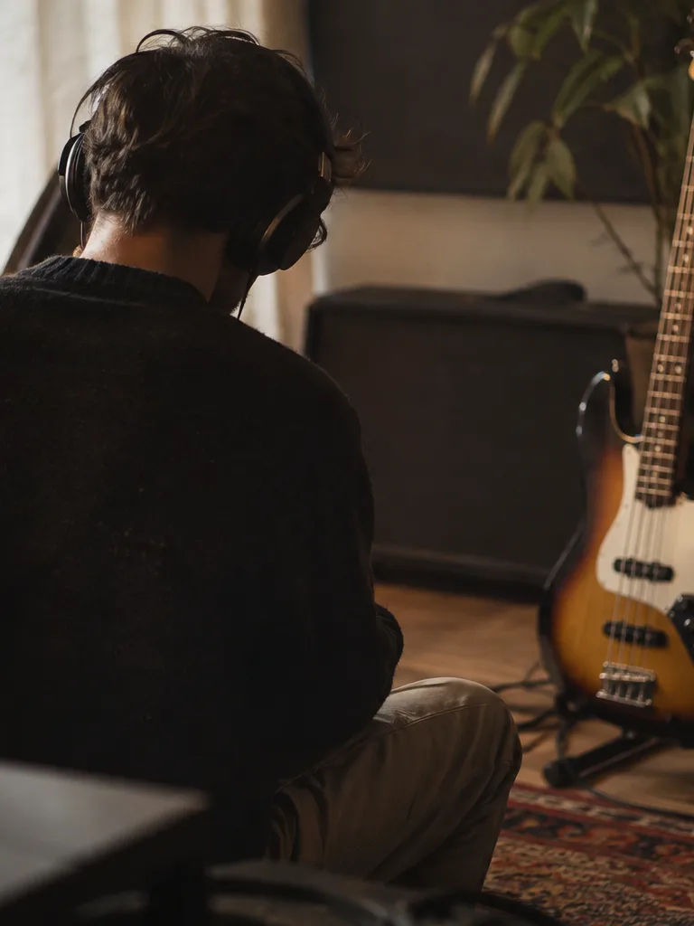 Cover artist practicing with a minus-one mix