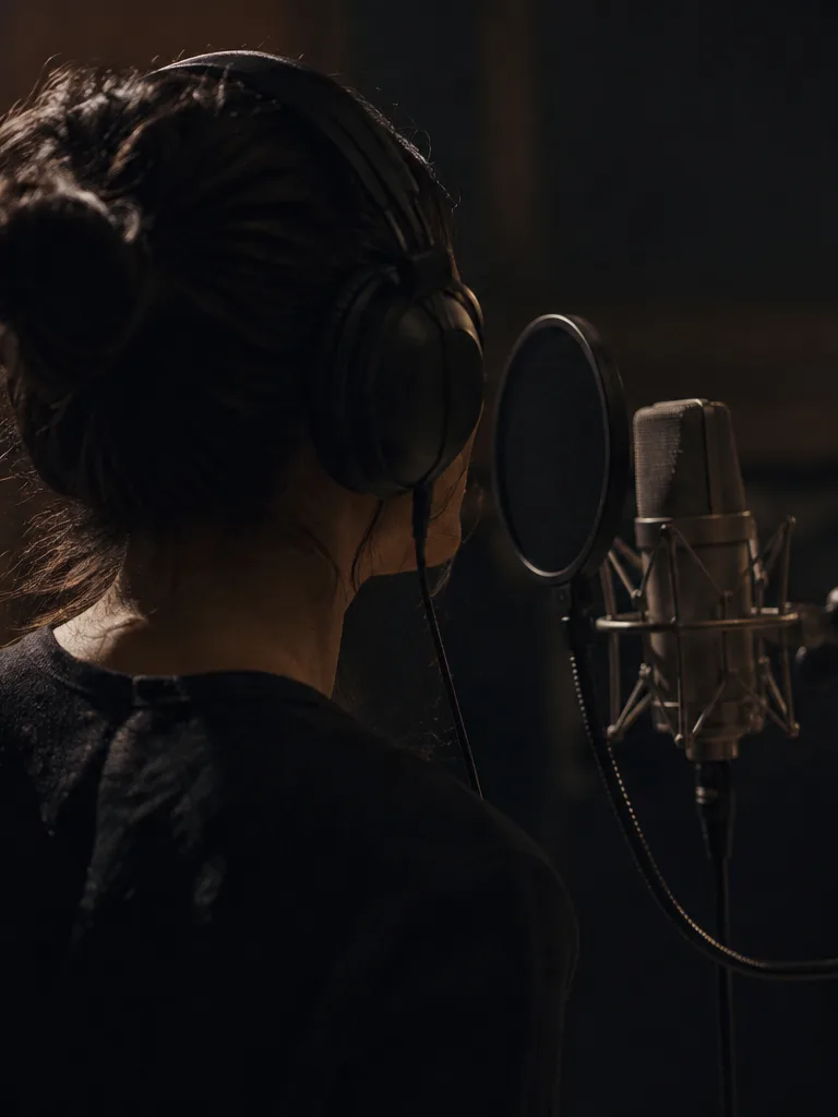 Cover artist practicing with a minus-one mix