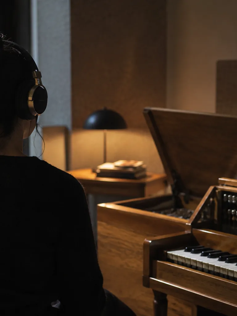 Cover artist practicing with a minus-one mix