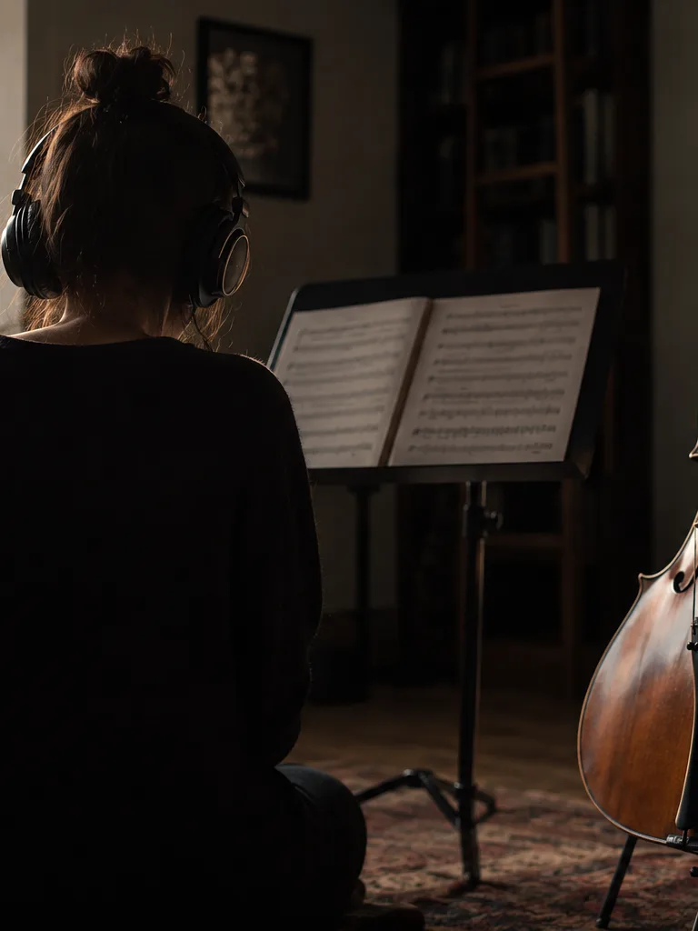 Cover artist practicing with a minus-one mix