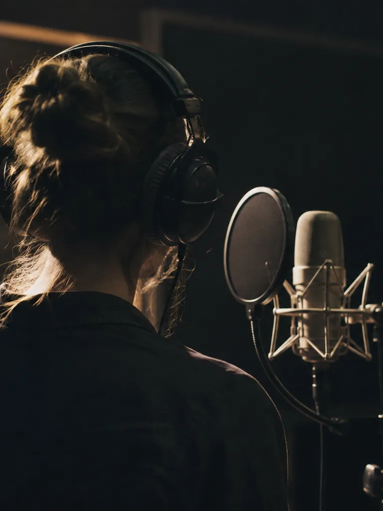 Cover artist practicing with a minus-one mix