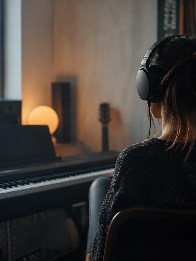 Cover artist practicing with a minus-one mix
