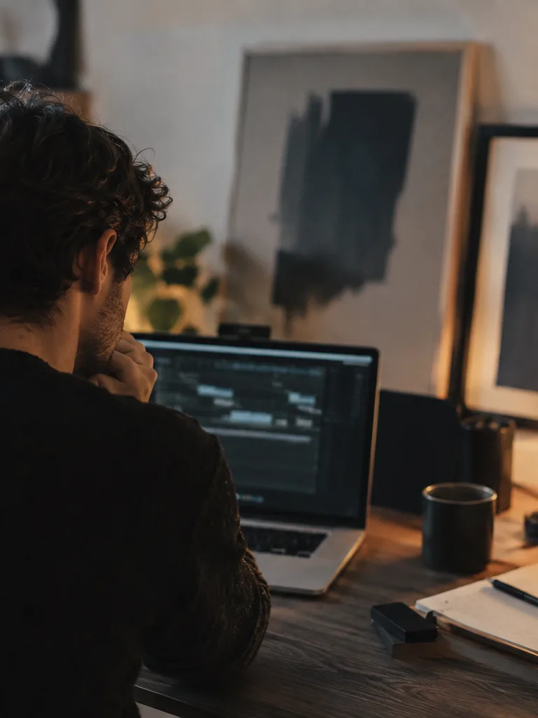 Producer previewing stems before download
