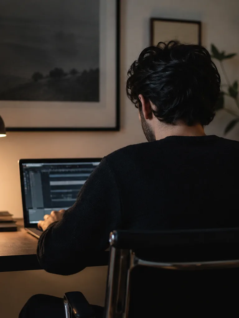 Producer previewing stems before download