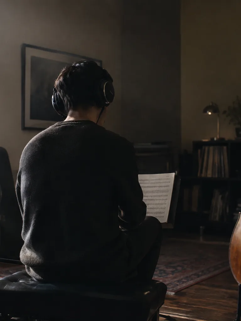 Cover artist practicing with a minus-one mix