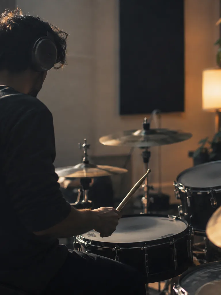 Cover artist practicing with a minus-one mix