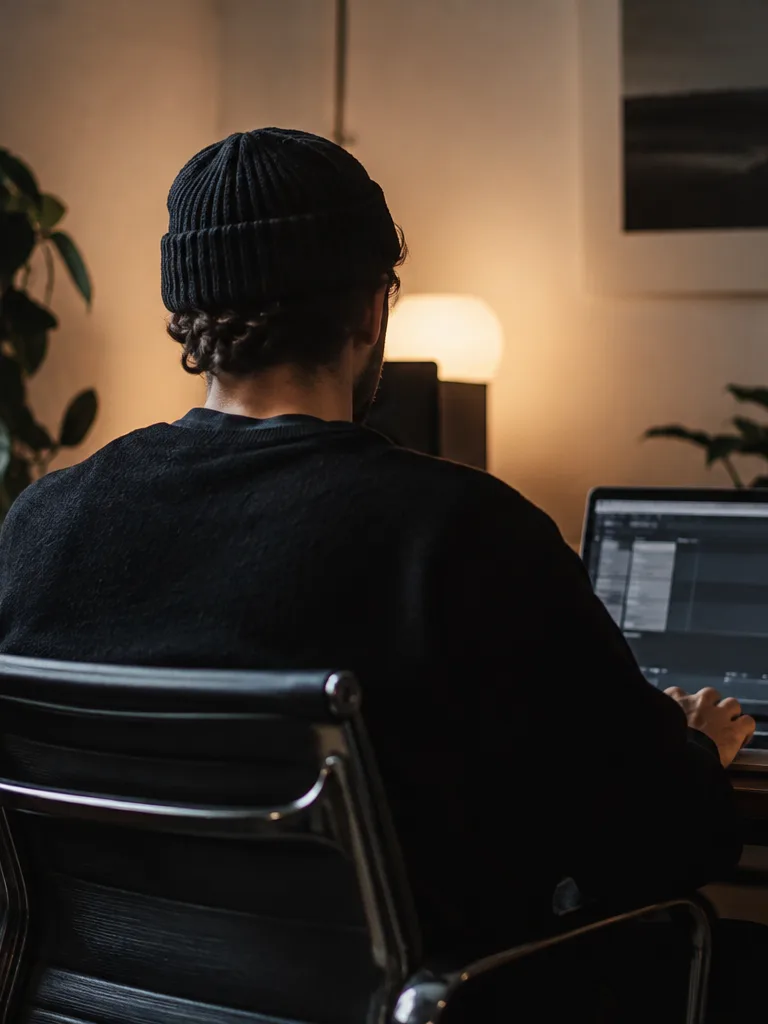 Producer previewing stems before download