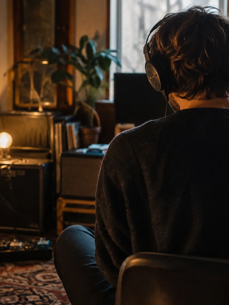 Cover artist practicing with a minus-one mix