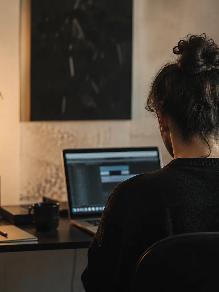 Producer previewing stems before download