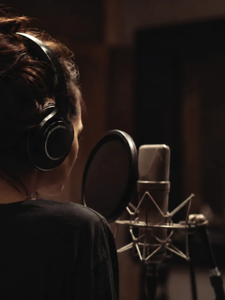 Cover artist practicing with a minus-one mix