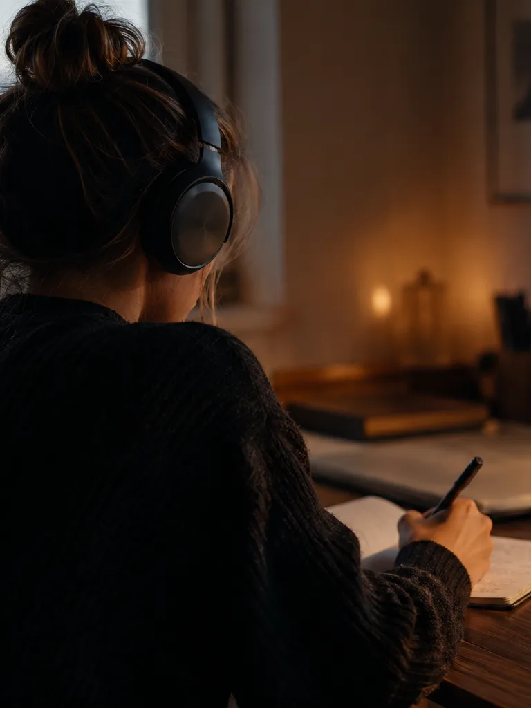 Musician isolating a stem for transcription