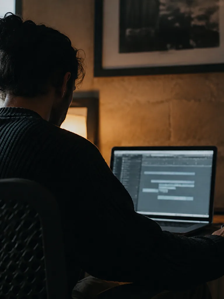 Producer previewing stems before download