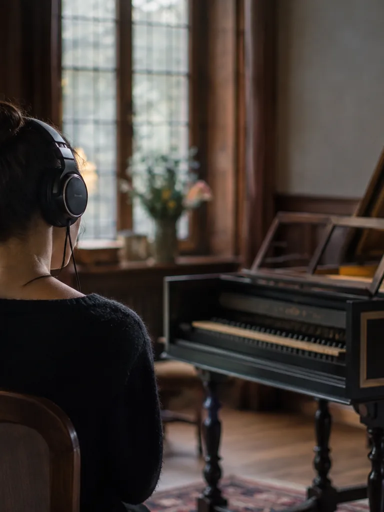 Cover artist practicing with a minus-one mix