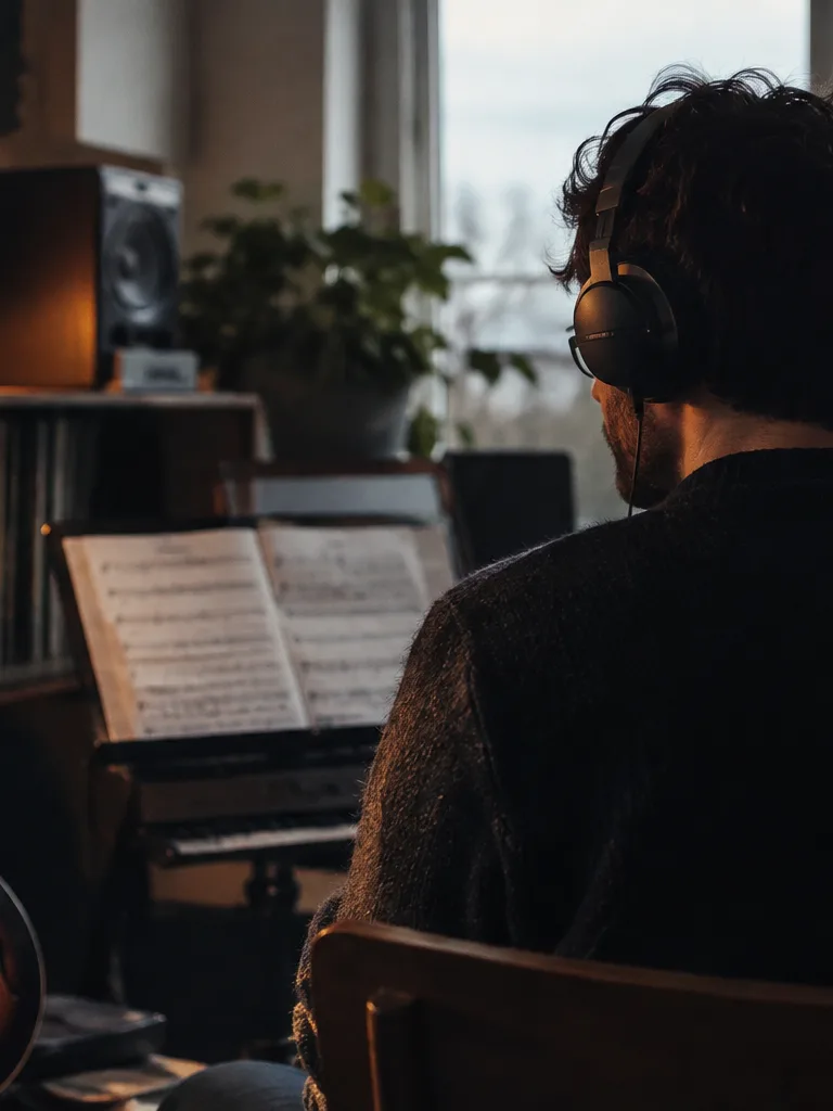 Cover artist practicing with a minus-one mix