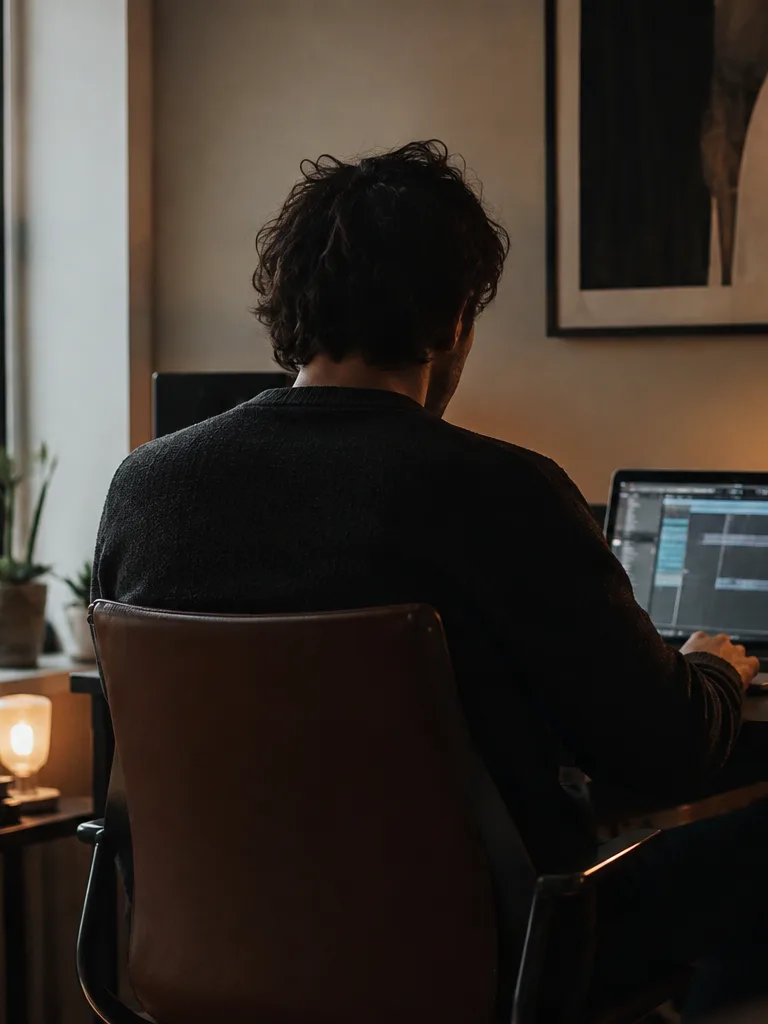 Producer previewing stems before download