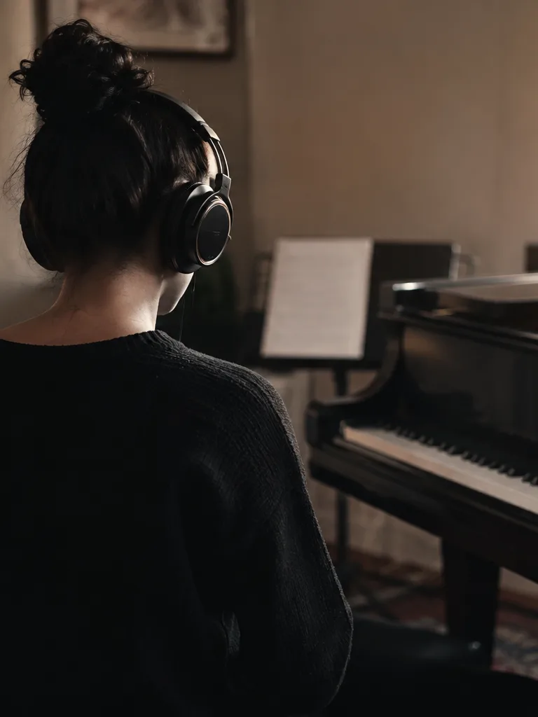 Cover artist practicing with a minus-one mix