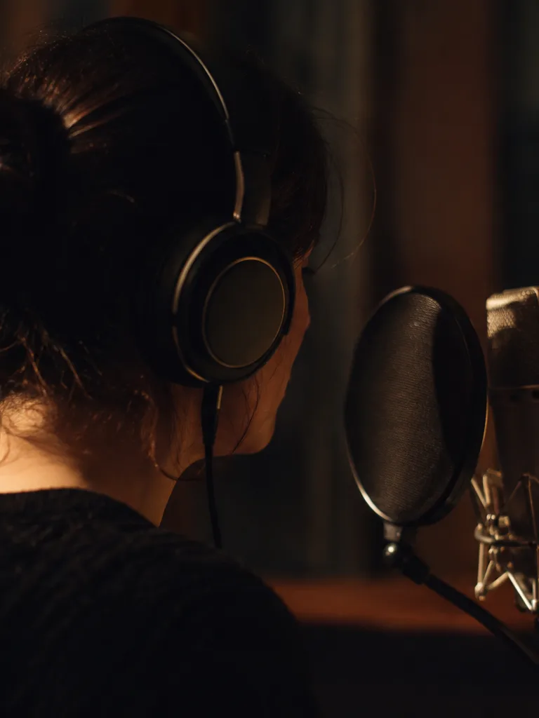 Cover artist practicing with a minus-one mix
