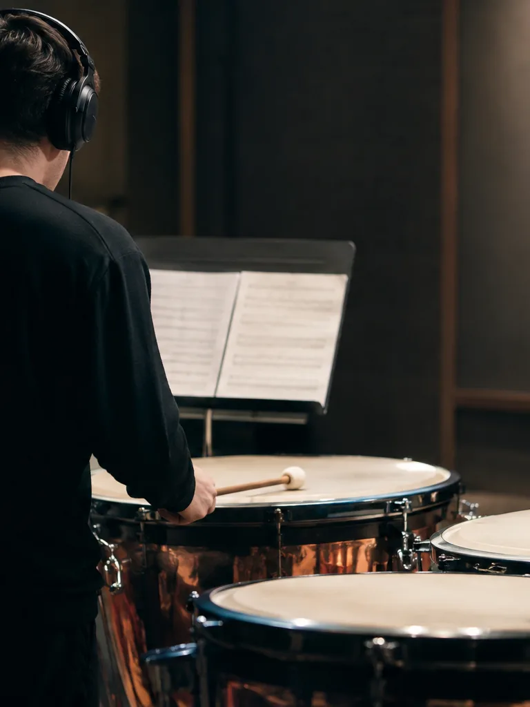 Cover artist practicing with a minus-one mix