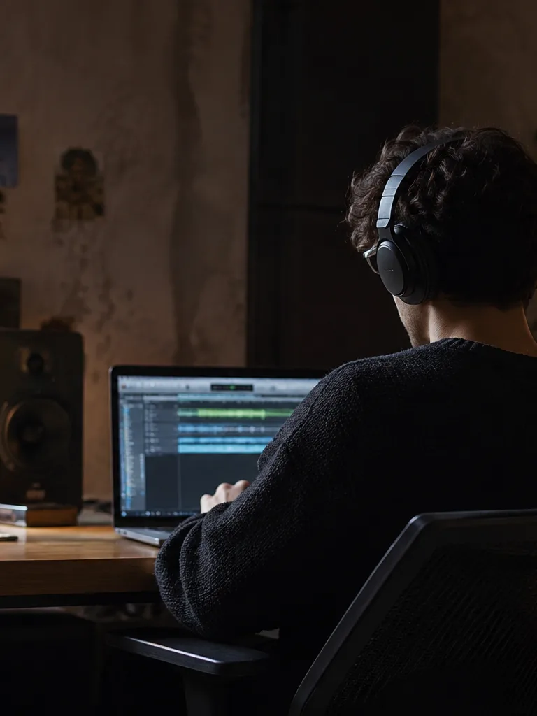 Producer previewing stems before download