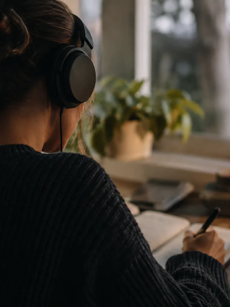 Musician isolating a stem for transcription