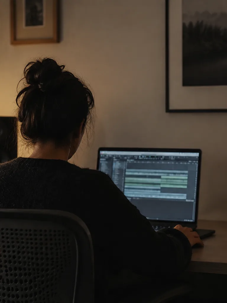 Producer previewing stems before download
