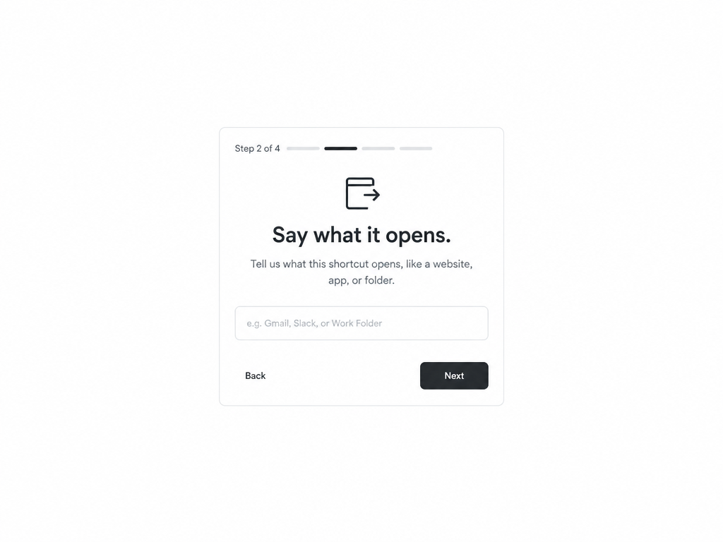 Say what it opens
