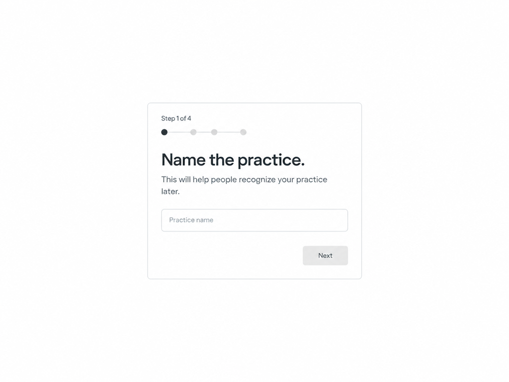 Name the practice